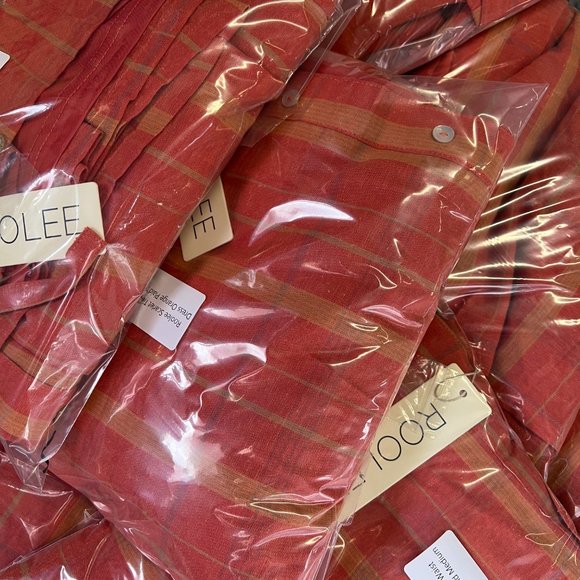 Roolee Scarlet Tie Waist Dress Orange Plaid Medium NWT - Picture 11 of 11